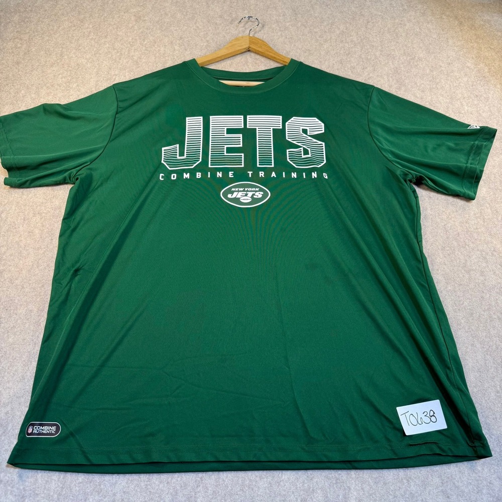 New Era New York Jets Mens XXL Green NFL Combine Training Performance T-Shirt